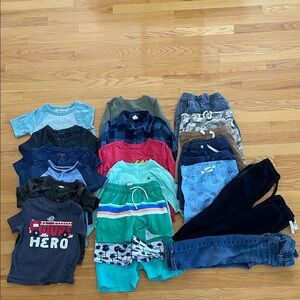 Boy’s 3T Bundle 22 pieces shirts, shorts swim trunks,and pants